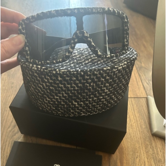 Super Chic Tweed Chanel Sunglasses - Picture 1 of 4